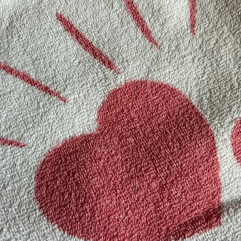 Vintage Beach Towel MCM Pop Art Beach Towel 60s Lord Gay Red and White